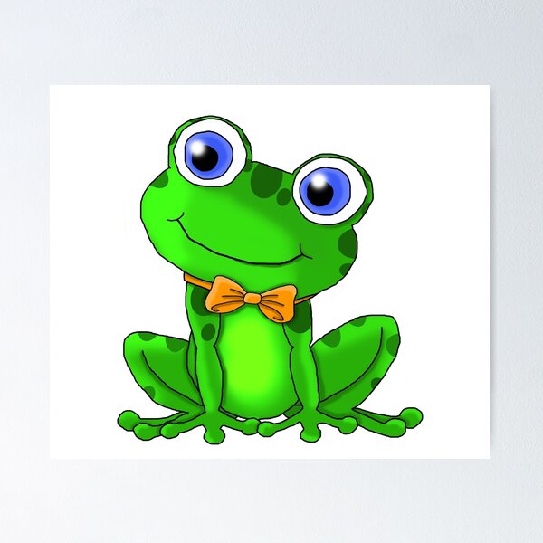 Cute Adorable Baby Frog Nursery Art Kawaii Chibi Cartoon Illustration ·  Creative Fabrica