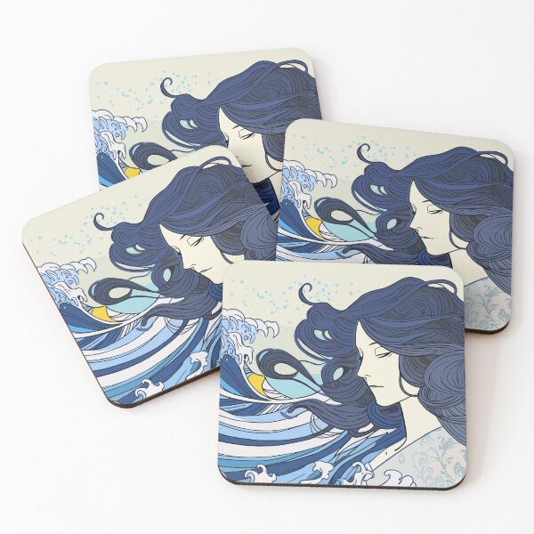Item preview, Woman and waves designed and sold by etherElric.