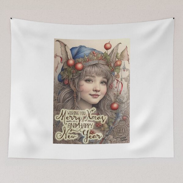 Item preview, Merry Xmas and Happy New Year; Fantasy; designed and sold by StickerApe.