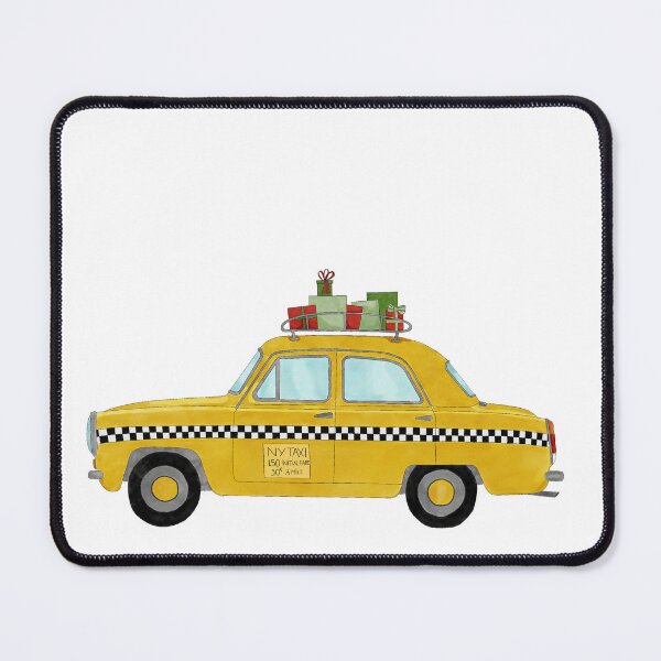 Artikelvorschau, New Yorker gelbes Taxi mit Weihnachtsgeschenken entworfen und verkauft von portosabbia.
