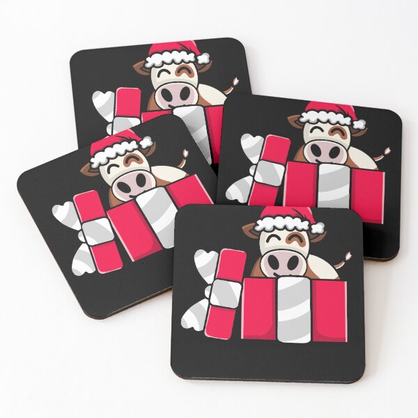 Item preview, Cute Simmental Cow in Christmas Gift designed and sold by eternallygifted.