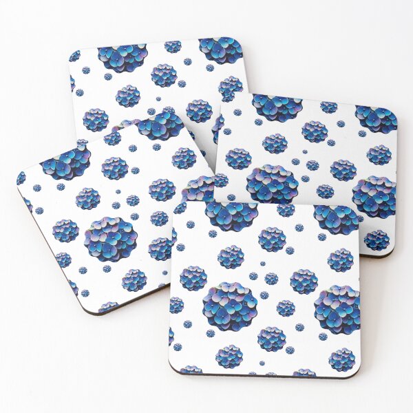 Item preview, Steampunk Blue Hydrangea Pattern designed and sold by NovosArt.