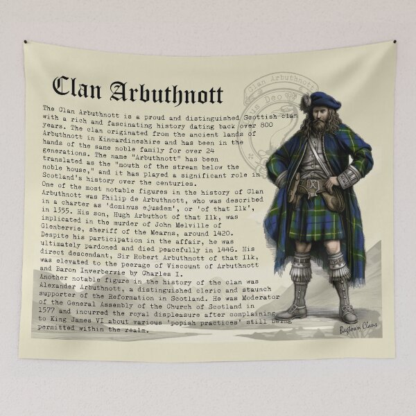 Item preview, Clan Arbuthnott Scottish History  designed and sold by BagTown Clans.