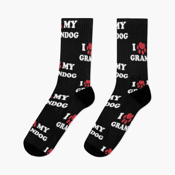 Item preview, I Love My Grandog Red Paw For Old Dogs designed and sold by SubtleSplit.