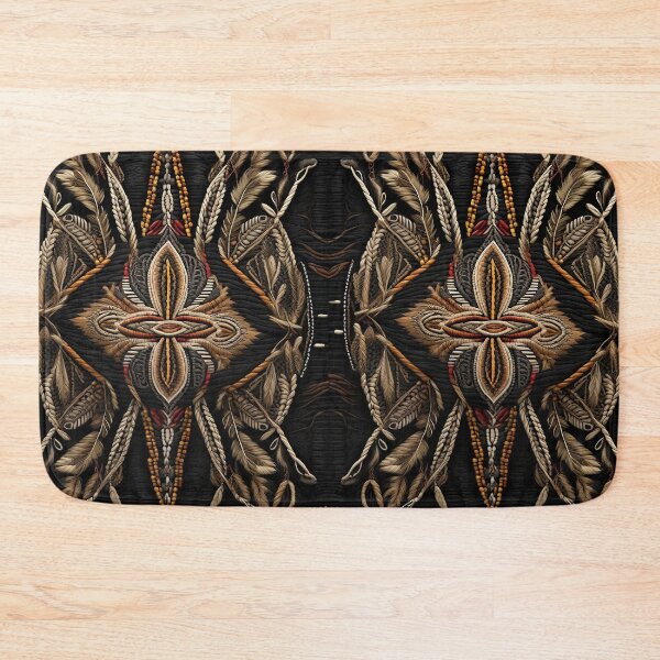 Item preview, rustic rope fabric with feathers and seeds country style  designed and sold by Carlos Gudino.
