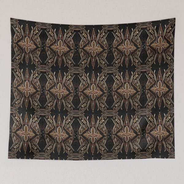 Item preview, rustic rope fabric with feathers and seeds country style  designed and sold by Carlos Gudino.