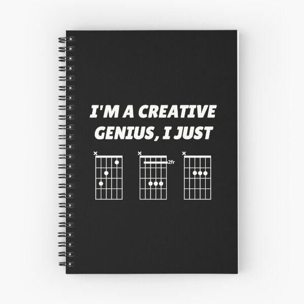 Item preview, I'm A Creative Genius, I Just CBA (guitar chords) designed and sold by guvnaguitars.