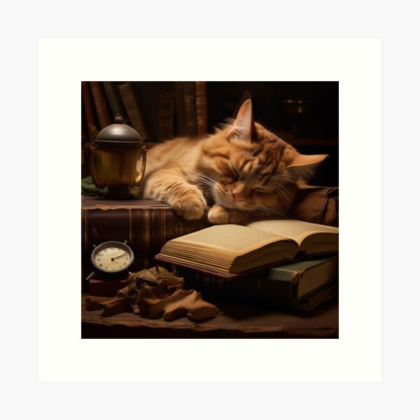 Cat reading a book cross stitch pattern - Ringcat Design