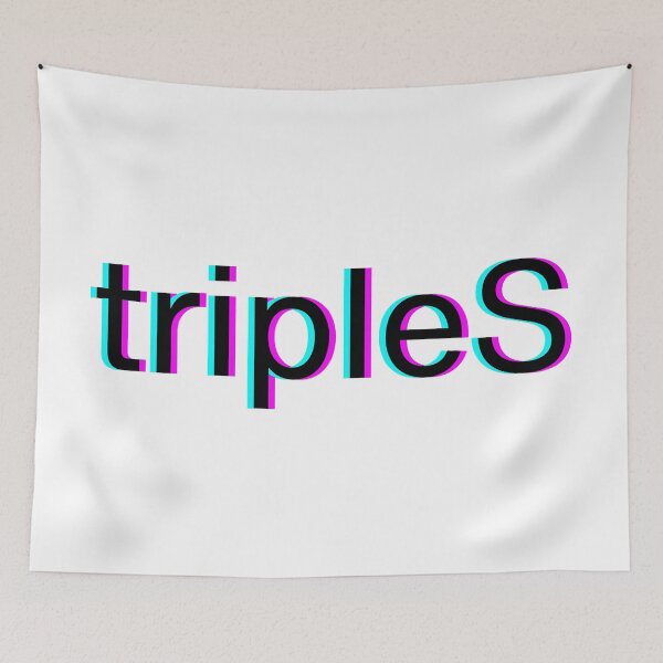 Item preview, TripleS Kpop Girl Group glitch static logo designed and sold by wujulike.