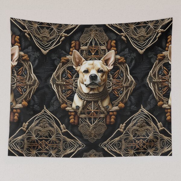 Item preview, Cute and small puppy in rustic rope texture country style designed and sold by Carlos Gudino.