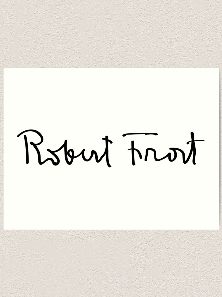 robert frost signature