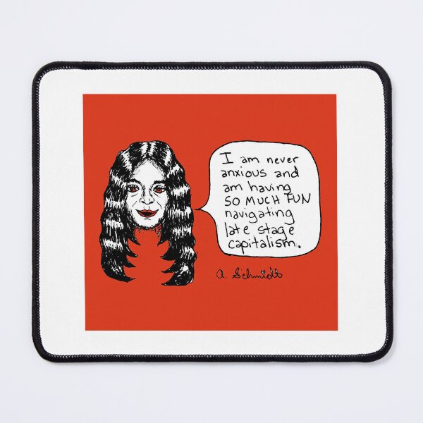Item preview, Me if I Was Well Adjusted Original Art Late Stage Capitalism Anxiety Funny Illustration designed and sold by Intergalactic Unicorn: Art by Anna Schmidt.