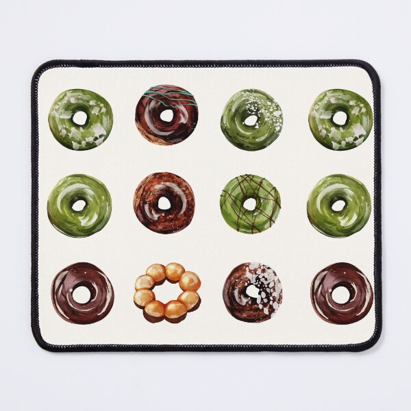 Item preview, Chocolate and Matcha Donuts designed and sold by patternjp.
