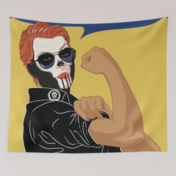 Item preview, We Do Bones! Gideon / Rosie the Riveter We Can Do It Less Rude Skullpaint Version designed and sold by rainie-png.