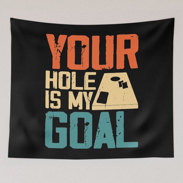 Item preview, Your Hole Is My Goal Retro Design - Baggo Bean Bag Toss Funny Cornhole Player Vintage designed and sold by naworas.