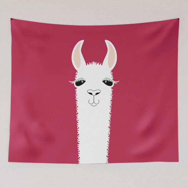 Item preview, ALPACA LLAMA ON MAGENTA designed and sold by Jean Gregory Evans.