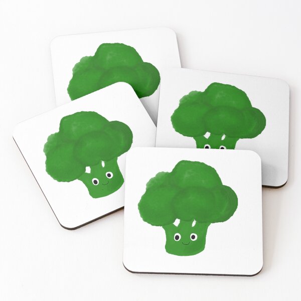 Item preview, Watercolor cute broccoli cartoon character. designed and sold by crazyfahhh.