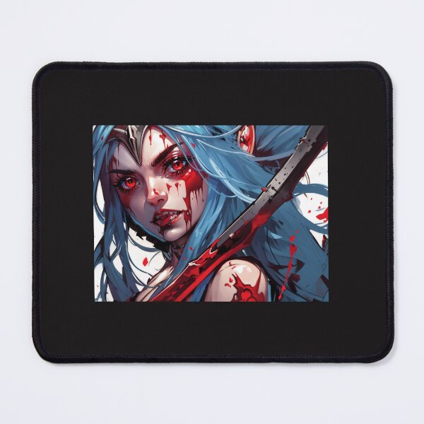 Item preview, Anime sticker design, Intense vampire woman designed and sold by cannon777.