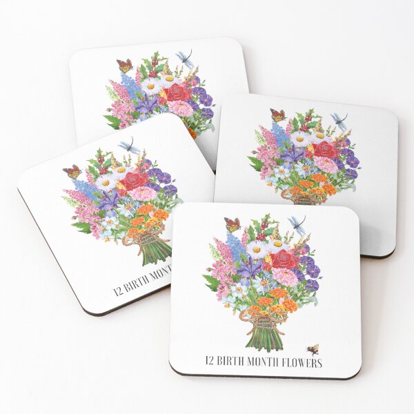 Item preview, 12 Birth Month Flowers designed and sold by Roy & Tiffany.