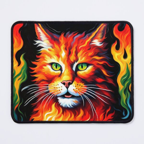 Item preview, Inferno Cat designed and sold by Gabriela McDaniel.