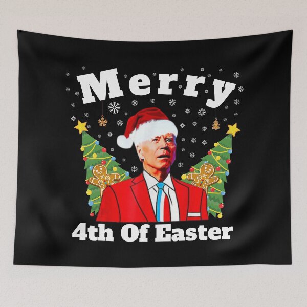 Item preview, Funny Joe Biden Christmas Santa Hat Merry 4th Of Easter Xmas designed and sold by Anu  Ram.