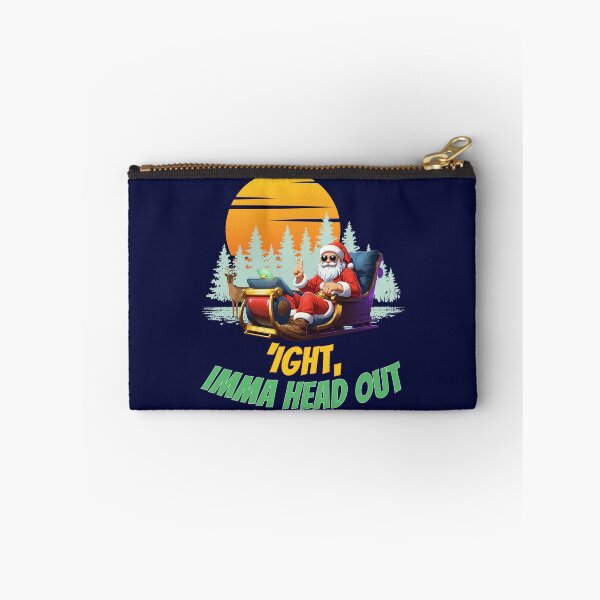 Item preview, Cool Santa Sleigh Ride: 'Ight, Imma Head Out' Christmas Meme Design designed and sold by NerdyWerks.