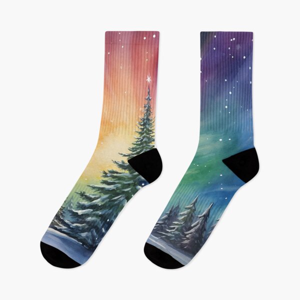 Item preview, Aurora borealis and Christmas Tree designed and sold by Art by Lilia.