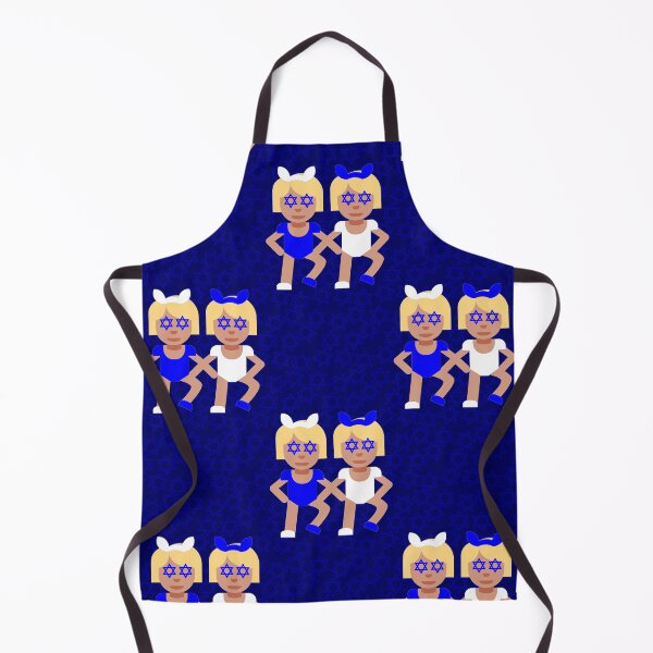 Item preview, hanukkah blue bunny ear twins designed and sold by Gossip Rag.
