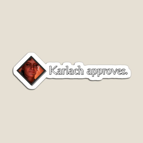 Aperçu de l'œuvre Karlach approuve créée et vendue par BadLuckByDesign.