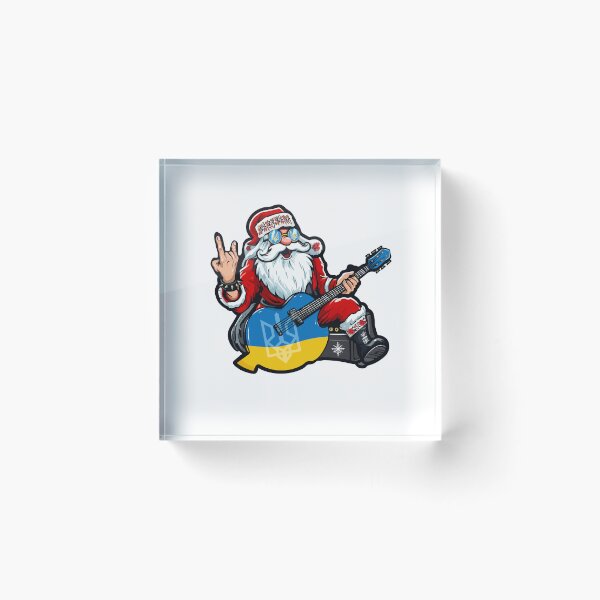 Item preview, Celebrate the Holidays with Ukrainian Santa Rockstar - Ukraine Christmas Rockin' Style designed and sold by Aide.
