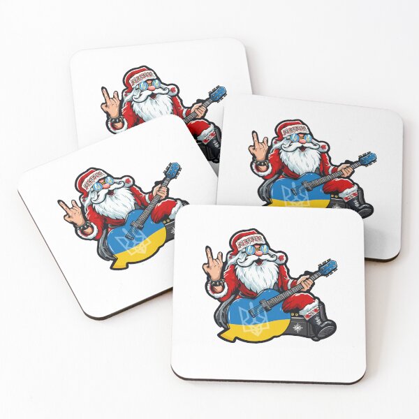 Item preview, Celebrate the Holidays with Ukrainian Santa Rockstar - Ukraine Christmas Rockin' Style designed and sold by Aide.