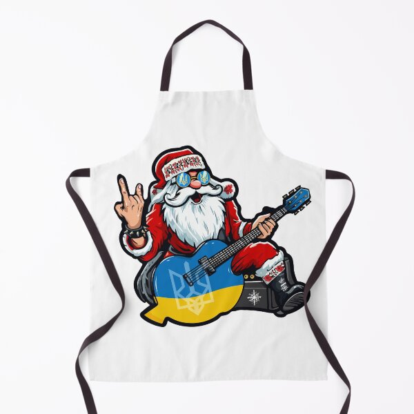 Item preview, Celebrate the Holidays with Ukrainian Santa Rockstar - Ukraine Christmas Rockin' Style designed and sold by Aide.
