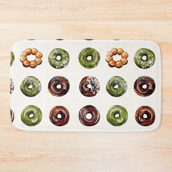 Item preview, Matcha and Chocolate Donuts designed and sold by patternjp.