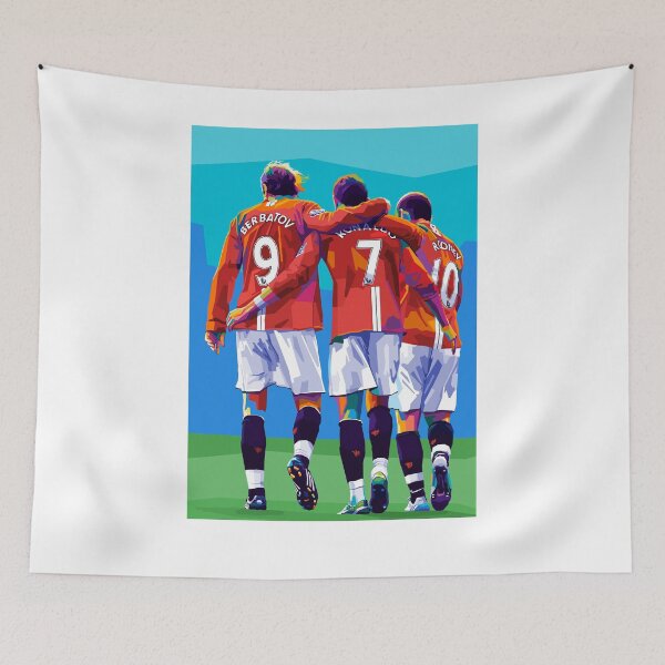 Aperçu de l'œuvre Mufc Joueur Légendes Pop Art créée et vendue par SiksisArt.