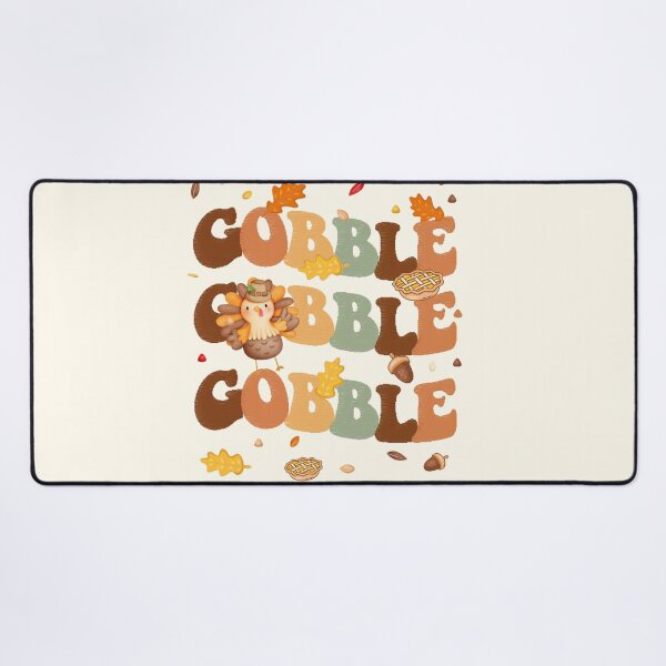 Item preview, Gobble Happy Thanksgiving Day Text designed and sold by I Am Cuta.