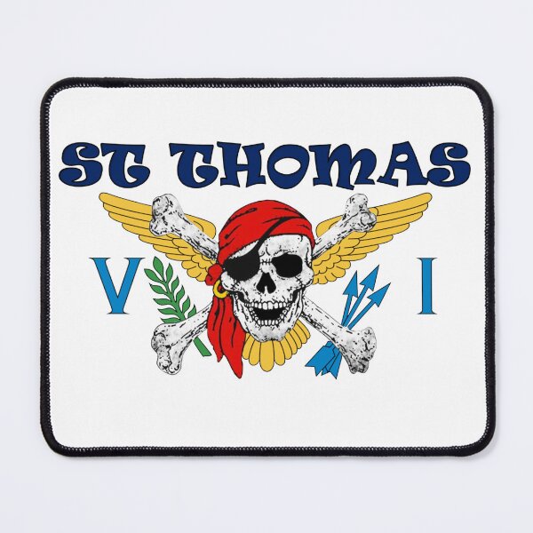 Item preview, US Virgin Islands Pirate Flag - St. Thomas designed and sold by marquet65.