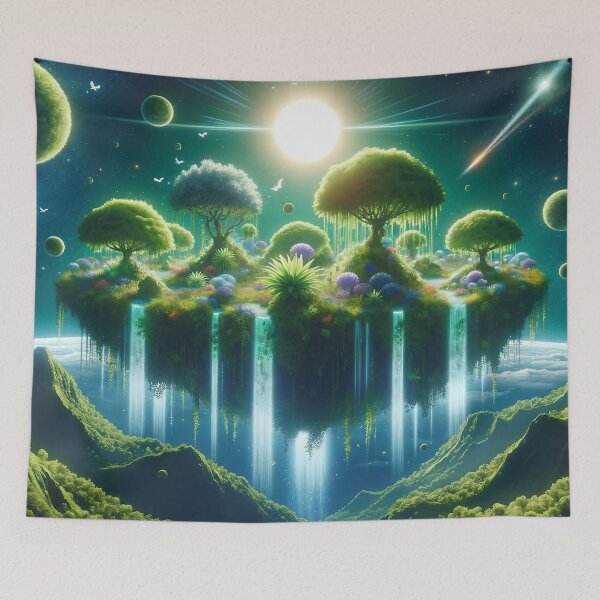 Item preview, Cosmic Island Sanctuary designed and sold by divinedeco1925.