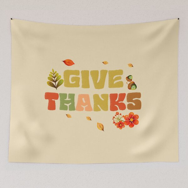 Item preview, Give Thanks With Colorful Text designed and sold by I Am Cuta.