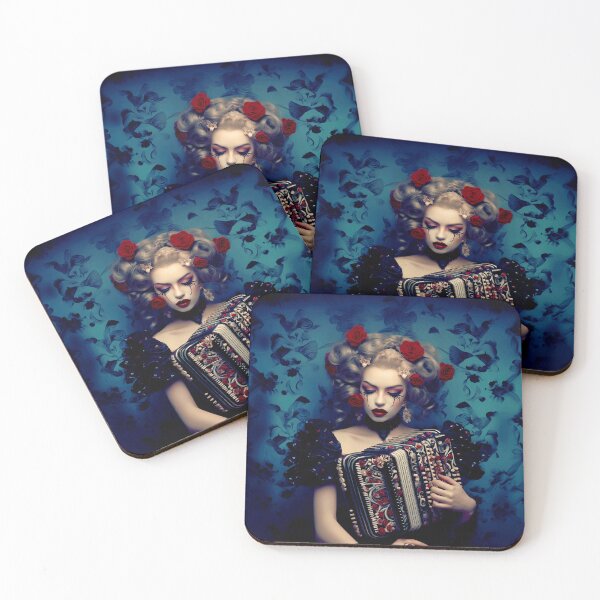 Item preview, The Accordionist's Sorrow (Blue and Red) designed and sold by the-lamplighter.