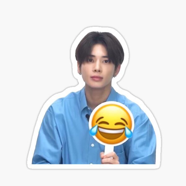 Item preview, Taehyun Meme Aufkleber TXT designed and sold by artfulmadness.
