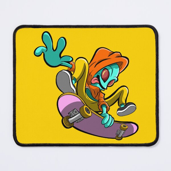 Item preview, skateboarding alien designed and sold by Zer007.