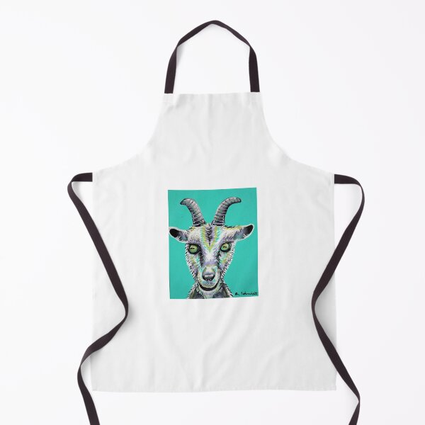 Item preview, Goat Painting Creepy Cute Pastel Colorful Original Art designed and sold by Intergalactic Unicorn: Art by Anna Schmidt.