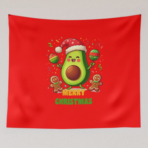 Item preview, Dancing Christmas Avocado: A Festive Delight for Your Decor designed and sold by InspireHubWear.