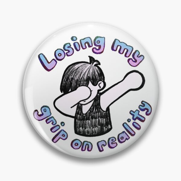 Item preview, Omori dabbing sticker, “Losing my grip on reality”  designed and sold by Peas-Doodles.