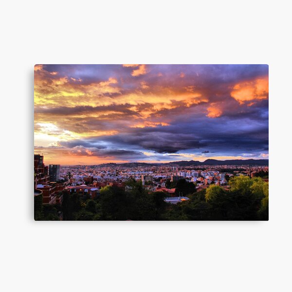 Bogotá Sunset (Colombia, South America) Canvas Print