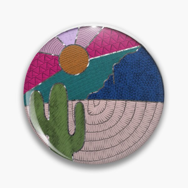 Item preview, Embroidered cactus desert scene designed and sold by caseycreates704.