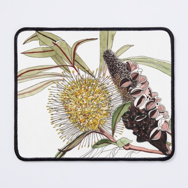 Item preview, Banksia Flower Pod Australian Flora Yellow designed and sold by blueidesign.