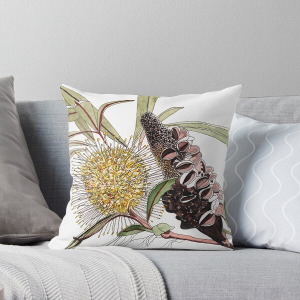 Artikel-Vorschau von Banksia Blütenkapsel Australische Flora Gelb, designt und verkauft von blueidesign.