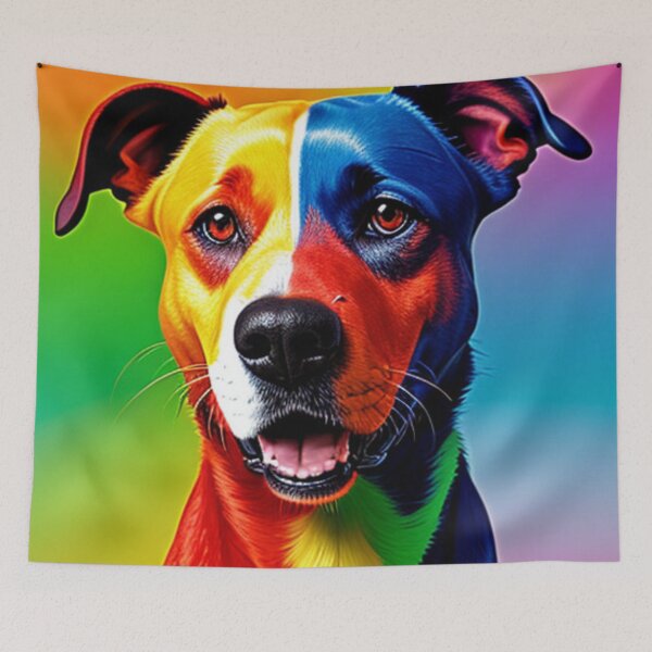 Item preview, Realistic dog full of colors designed and sold by Isabellamb4444.