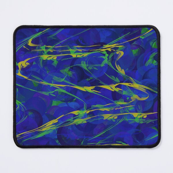 Item preview, Groovy blue green abstract funky pattern designed and sold by ArtofExiNights.